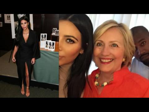 VIDEO : Kim Kardashian Shares Selfie With Presidential Candidate Hillary Clinton