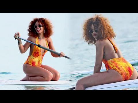 VIDEO : Rihanna and Other Celebrities Love Paddle Boarding