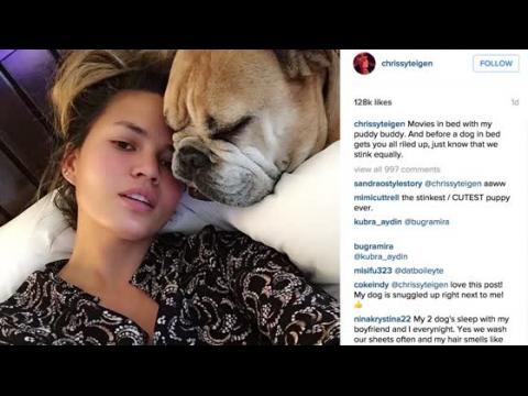 VIDEO : Chrissy Teigen pose sans maquillage sur Instagram