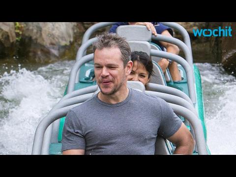VIDEO : Matt Damon Acts Like a Big Kid During a Fun Day at Disneyland With His Wife