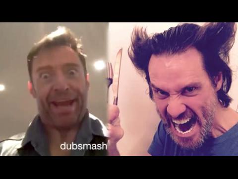 VIDEO : Hugh Jackman imite Jim Carrey qui lui rpond en faisant de mme