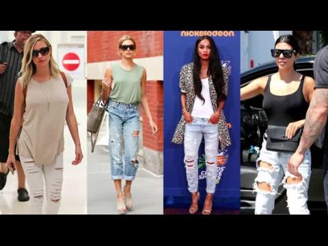 VIDEO : The Kardashians, Kristin Cavallari & More Rock Ripped Jeans