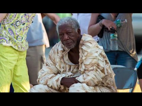 VIDEO : Morgan Freeman Dresses As A Mummy On The Set of 'Going in Style'