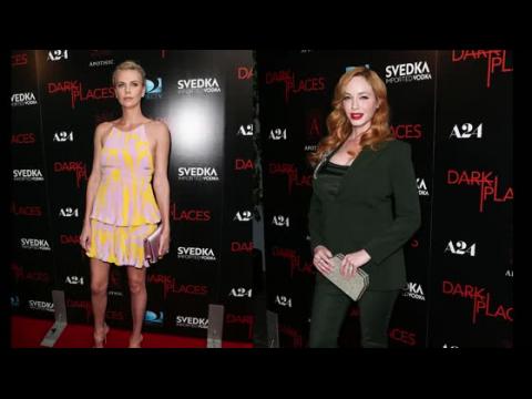 VIDEO : Charlize Theron And Christina Hendriz Brighten Up The Dark Places Premiere