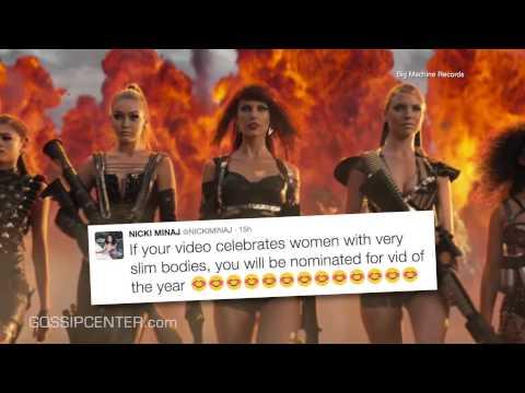 VIDEO : Nicki Minaj Swipes at Taylor Swift and MTV over VMA Snub