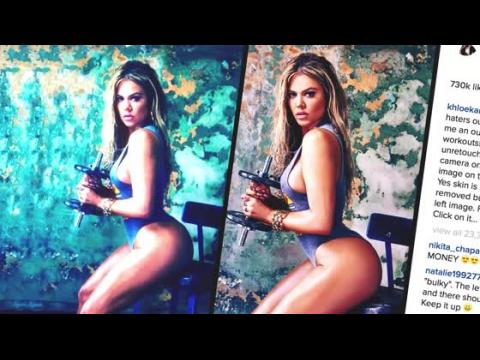 VIDEO : Khloe Kardashian Shares Unretouched Photo From Complex Shoot