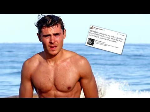 VIDEO : Zac Efron Will Join The Rock For Baywatch Movie