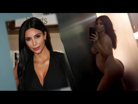 VIDEO : Kim Kardashian Goes Completely Nude to Display Baby Bump