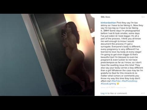 VIDEO : Kim Kardashian et 6 autres stars qui ont posé nues pendant leurs grossesses