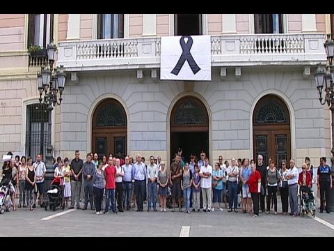 Minuto de silencio en Sabadell por el asesinato de vecina