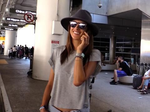 VIDEO : Exclu Vido : Alessandra Ambrosio : un Ange de retour  Los Angeles !