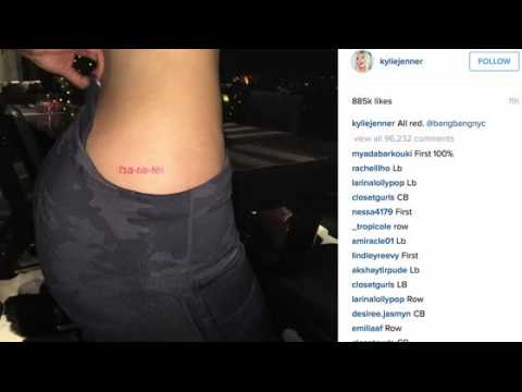 VIDEO : Kylie Jenner Reveals Latest Tattoo