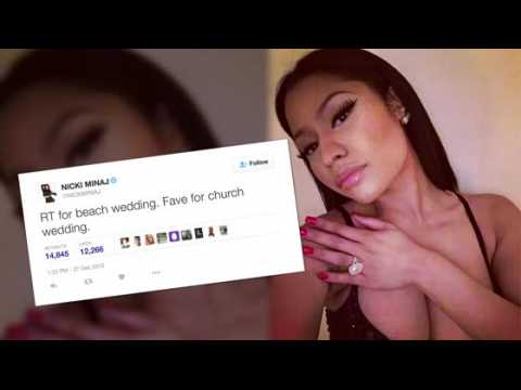 VIDEO : Nicki Minaj Posts Vague Wedding Tweet Causing Rumor Frenzy