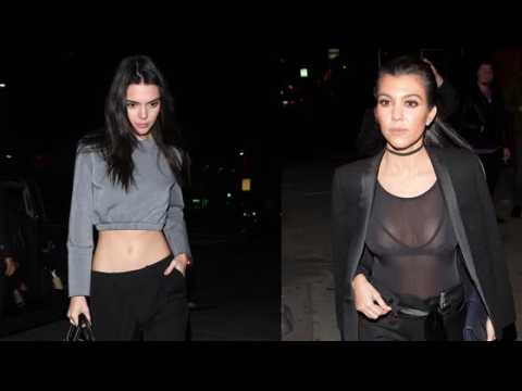 VIDEO : Kourtney Kardashian et Kendall Jenner sortent au club Nice Guy