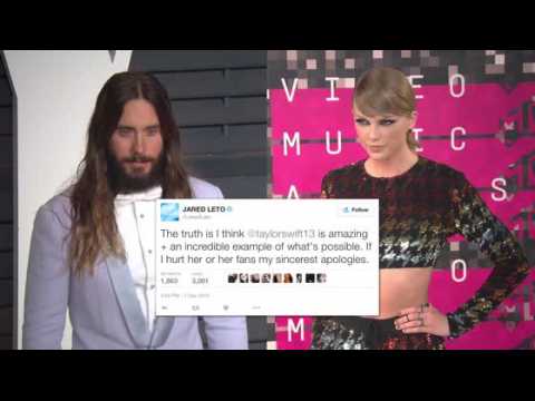VIDEO : Jared Leto prsente ses excuses pour ses mots contre Taylor Swift