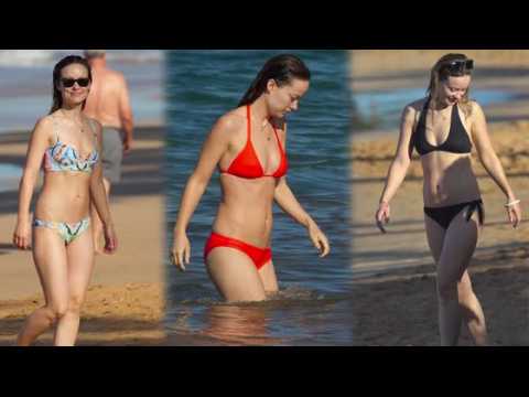 VIDEO : Bikini Babe Alert!! Olivia Wilde Drives us Wild in Swimwear in Hawaii