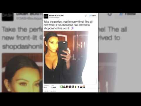 VIDEO : Kim Kardashian Shows Off Her Selfie Secret