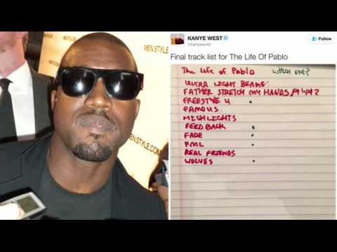 VIDEO : Le nouveau titre de l'album de Kanye West est The Life of Pablo