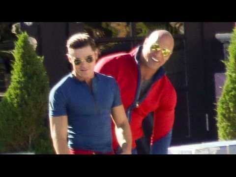 VIDEO : Dwayne 'The Rock' Johnson and Zac Efron Start Filming Baywatch