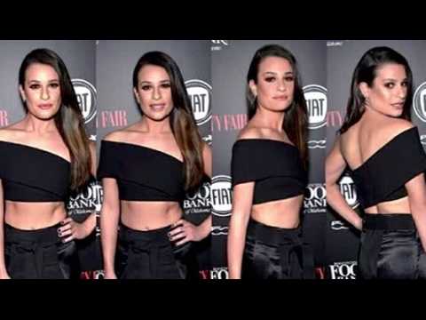VIDEO : Lea Michele: Single with Abs of Steel! See Her Red Hot Red Carpet Look!