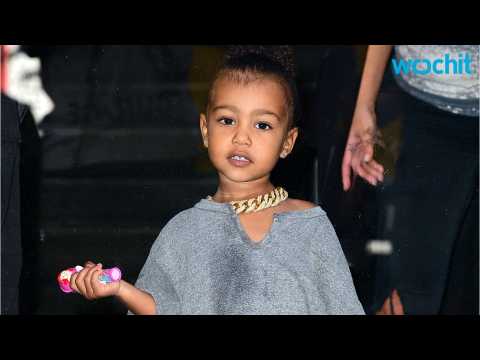 VIDEO : North West Follows Kim and Contours Her Own Face