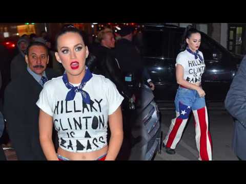 VIDEO : Katy Perry Parades Her Hillary Clinton Pride in New York