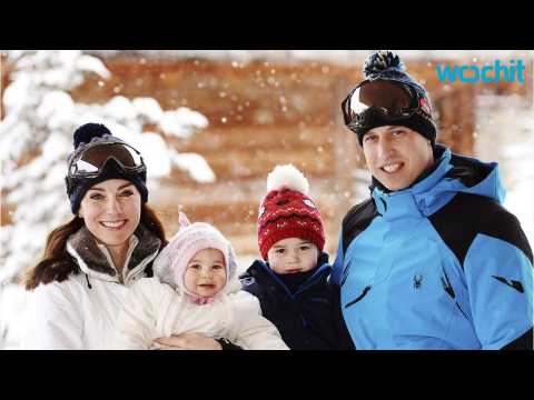VIDEO : Prince William and Kate Engaged in a Mock Snowball Fight in Family Ski Trip