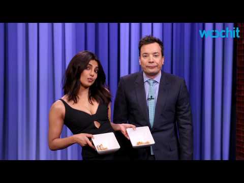 VIDEO : Priyanka Chopra and Jimmy Fallon Compete in Eating Contest