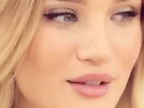 VIDEO : Exclu Vido : Dcouvrez la top Rosie Huntington-Whiteley : avant/aprs make-up !
