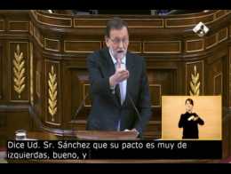 Rajoy: "El pacto del PSOE es el bálsamo de Fierabras"