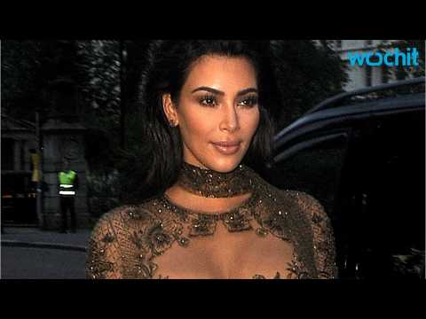 VIDEO : Kim Kardashian Leaves Little to the Imagination in Sheer Dress