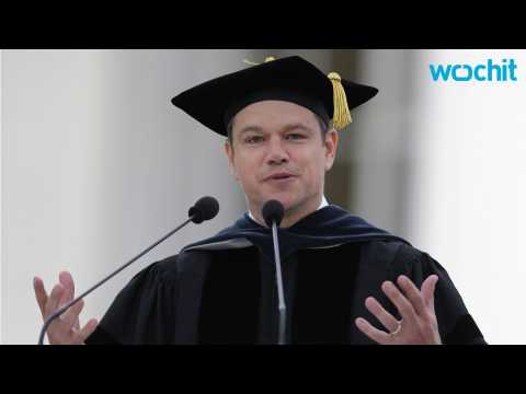 VIDEO : Matt Damon Tells MIT Graduates To Face World's Problems