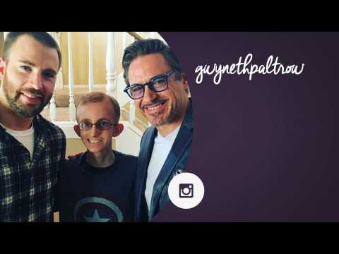 VIDEO : Robert Downey Jr, Gwyneth Paltrow and Chris Evans make fan's dream come true