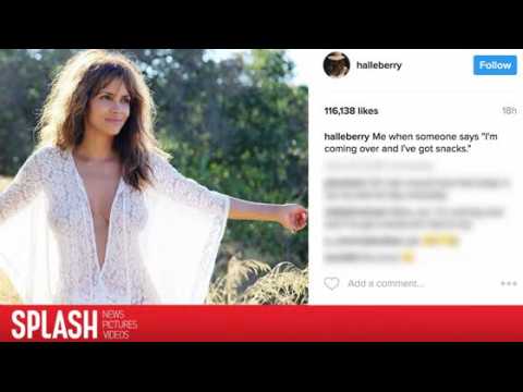 VIDEO : Like! Halle Berry Posts Braless Pic and Talks About Snacks