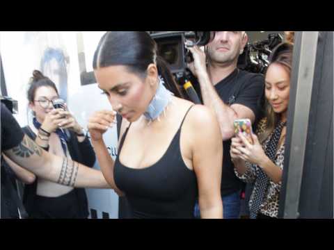 VIDEO : Kim Kardashian West Lingerie Dinner Look