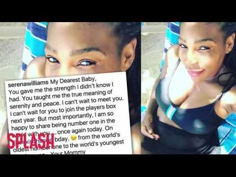 VIDEO : Serena Williams Posts Sweet Note To Her Growing Baby