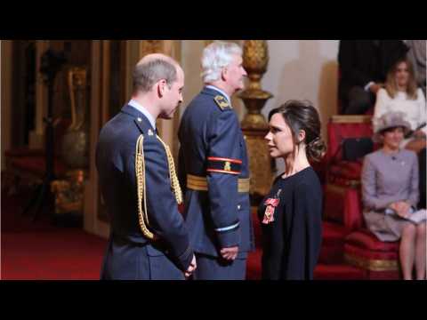 VIDEO : Victoria Beckham Receives Royal Award