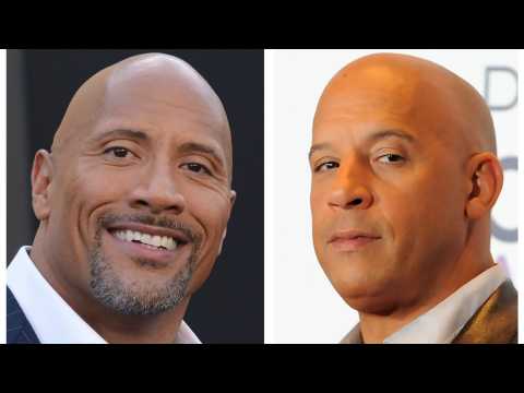 VIDEO : Still Beefing? Reports Say The Rock and Vin Diesel Have To Be Kept Apart On The ?F8? Press T