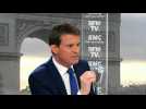 Pour Valls, Macron est le candidat contre "le FN et François Fillon"