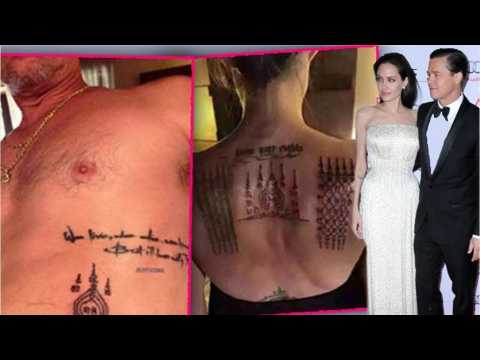 VIDEO : Angelina Jolie Got Matching Tattoo With Ex Brad Pitt Months Before Split