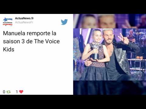 VIDEO : Replay #TheVoiceKids : Manuela gagne ?The Voice Kids?