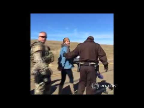 VIDEO : Shailene Woodley arrested live at pipeline protest