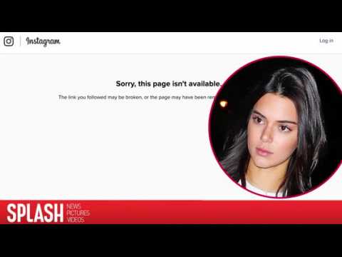 VIDEO : Kendall Jenner's Instagram Suddenly Vanishes