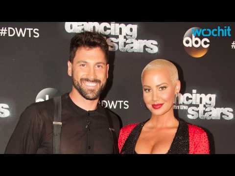 VIDEO : Amber Rose and Val Chmerkovskiy Get Cozy During Halloween Night Out