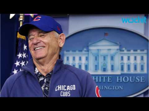 VIDEO : Bill Murray Crashes White House Briefing to Talk About Chicago Cubs