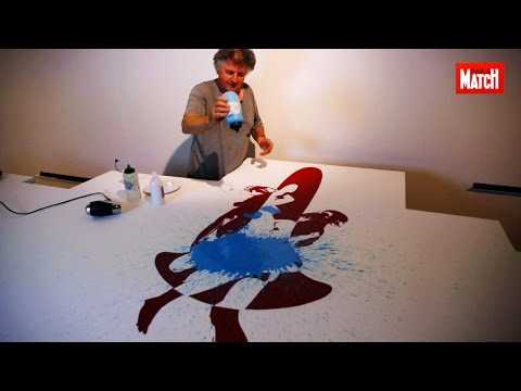 VIDEO : Ivan Messac peint en direct au Centre Pompidou