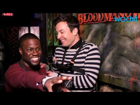 VIDEO : Jimmy Fallon and Kevin Hart go on hilarious haunted house adventure