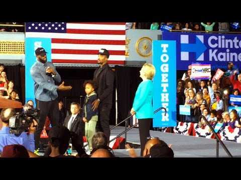 VIDEO : LeBron James vote Hillary Clinton