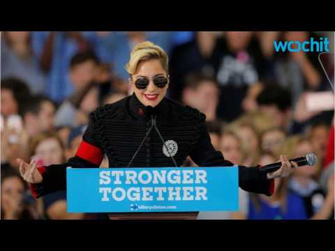 VIDEO : Lady Gaga Campaigns For Clinton. Gets Criticized For Her Jacket.