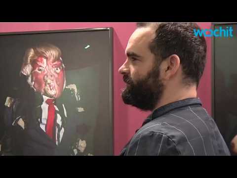 VIDEO : Artist makes Donald Trump portrait out of pig snout and sheep eyes